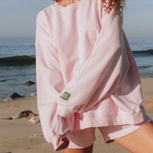 Daily Drills Oversized Crewneck in Cupid (M/L)